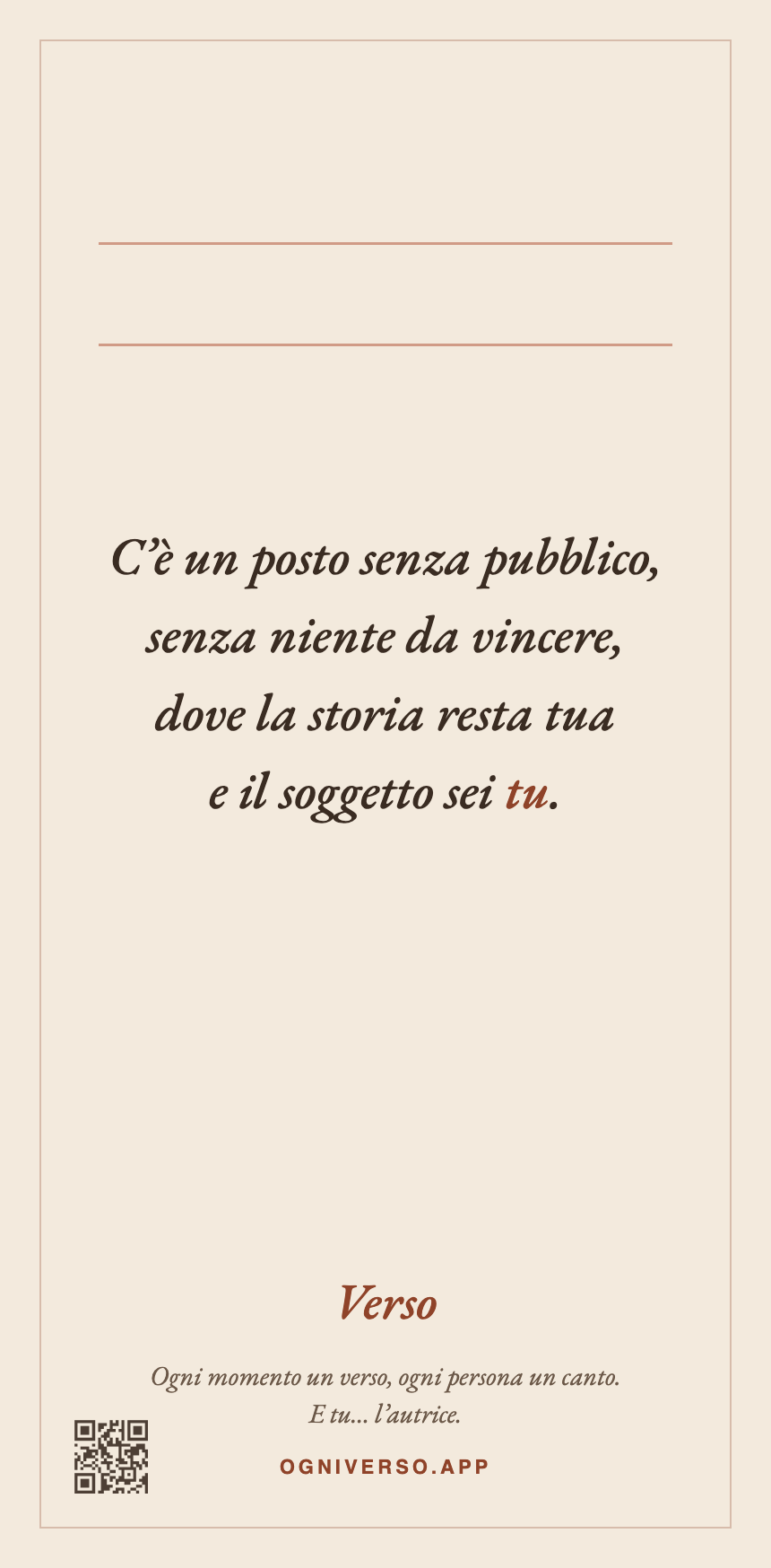 La cartolina scelta